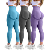 OQQ Women's Seamless Sports Leggings for Autumn and Winter, Available in XS - XL, Ideal for Yoga and Fitness Activities